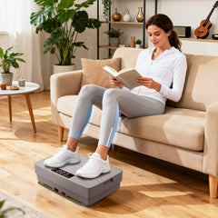 Vibration Plate Exercise Machine with Gravity Sensor and Remote Control-Grey