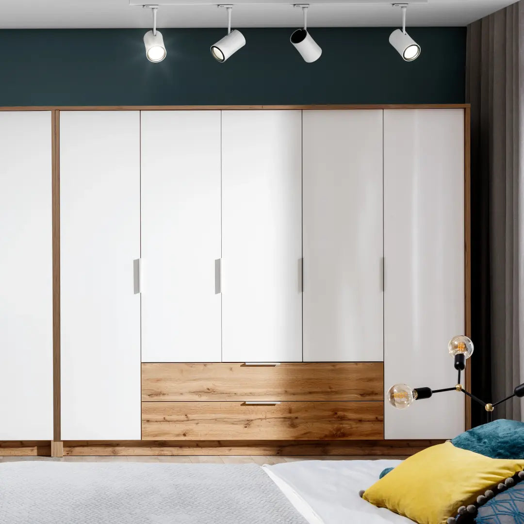 Vienna Hinged Door Wardrobe 255cm in White, image 3