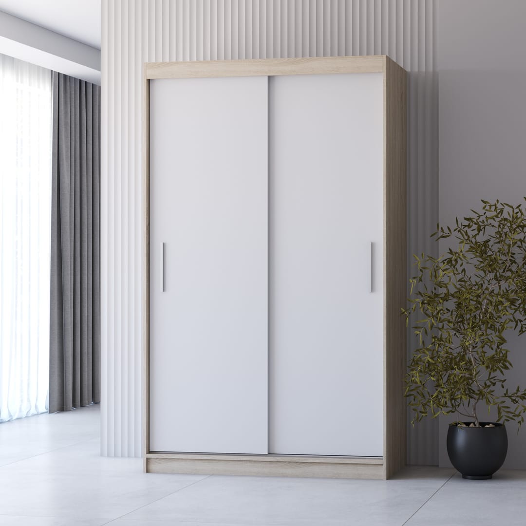 Neomi 04 Sliding Door Wardrobe 120cm - product image 4