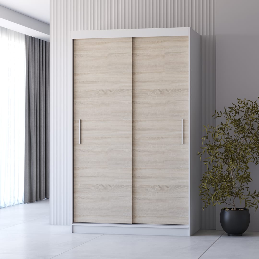 Neomi 04 Sliding Door Wardrobe 120cm - product image 2