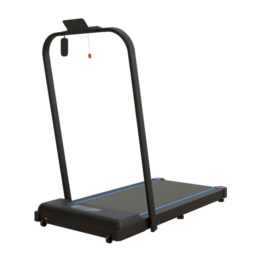 SPORTNOW 2.5HP Walking Pad, 1-6km/h Folding Treadmill with Remote Control and LED Display for Home Gym Office, Blue