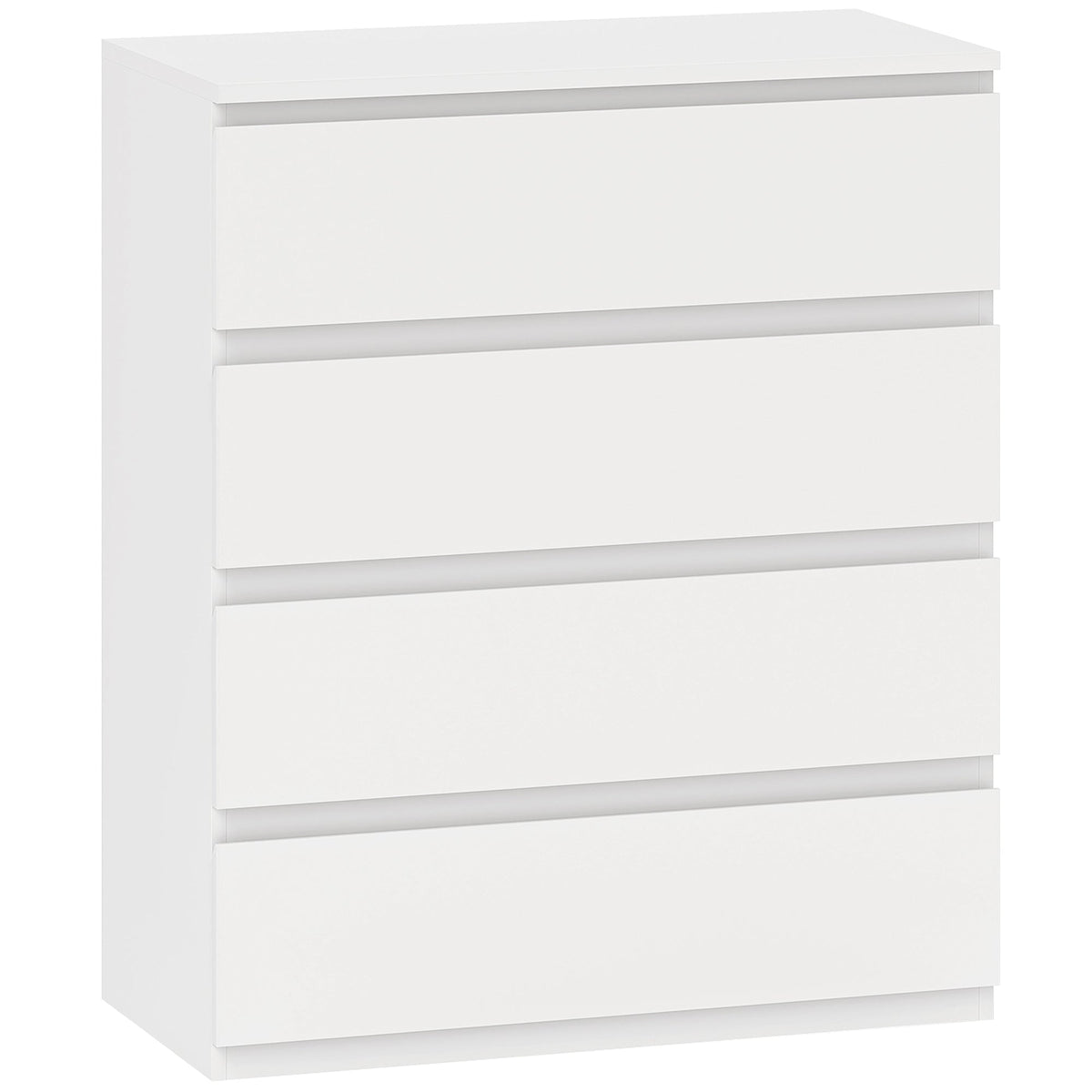 HOMCOM Chest of Four Drawers - White
