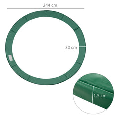 HOMCOM Trampoline Safety Pad, 8 ft-Green