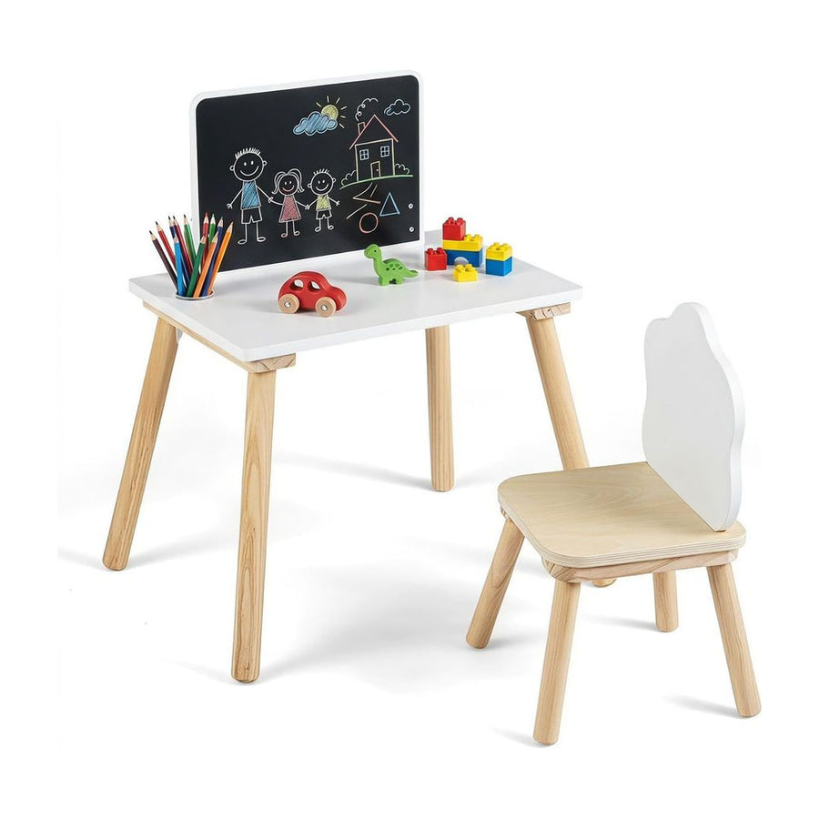 Weaning Table and Chair Set with Chalkboard