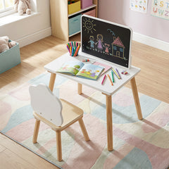 Weaning Table and Chair Set with Chalkboard