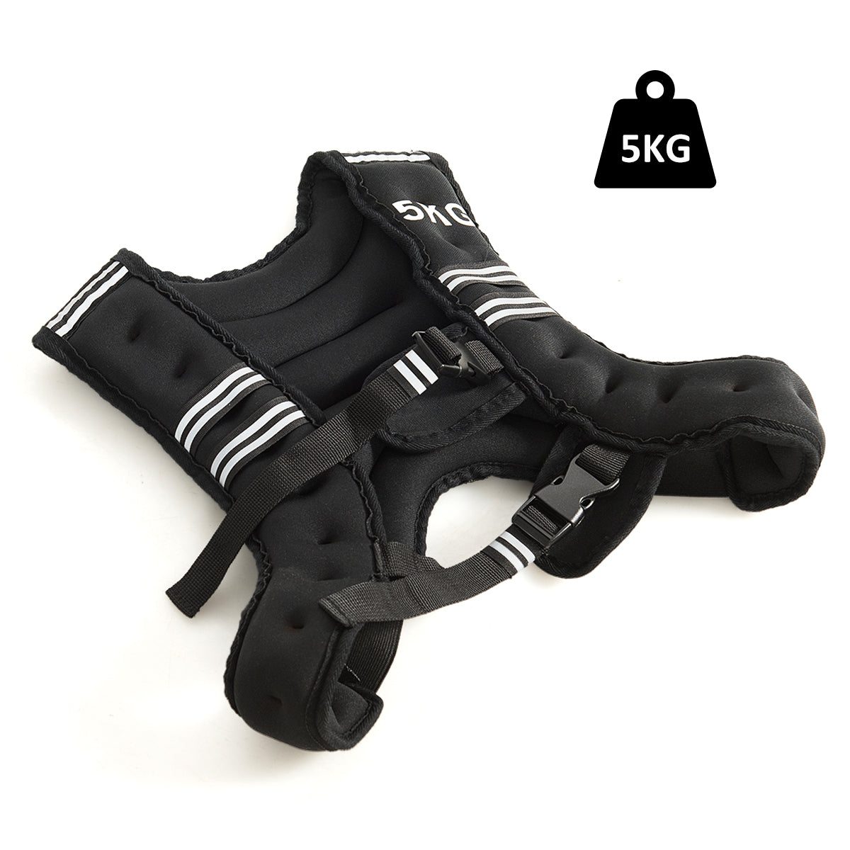 Weighted Vest 5 kg with Reflective Stripe and Adjustable Strap