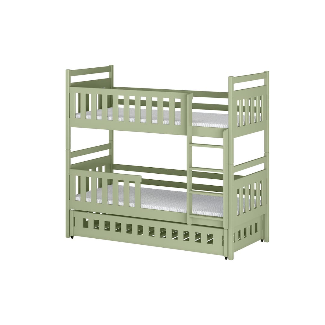 Wooden Bunk Bed Olivia With Trundle