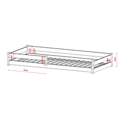 Wooden Single Bed Alis