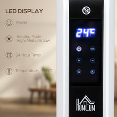 HOMCOM Three-Mode Modern Slimline Heater, 7-35℃ Temperature