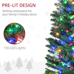 The artificial Christmas tree has colourful LED lights woven through its branches