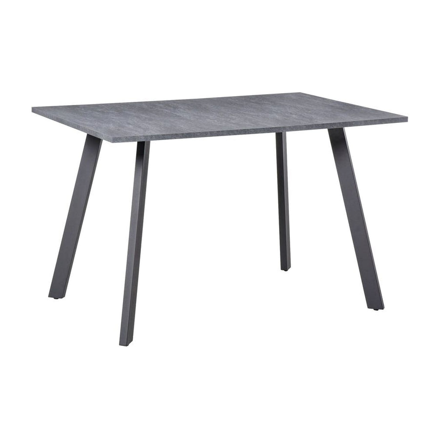 HOMCOM Dining Table, Contemporary Rectangle Kitchen Table with Metal Legs and Spacious Tabletop for Dining Room, Living Room