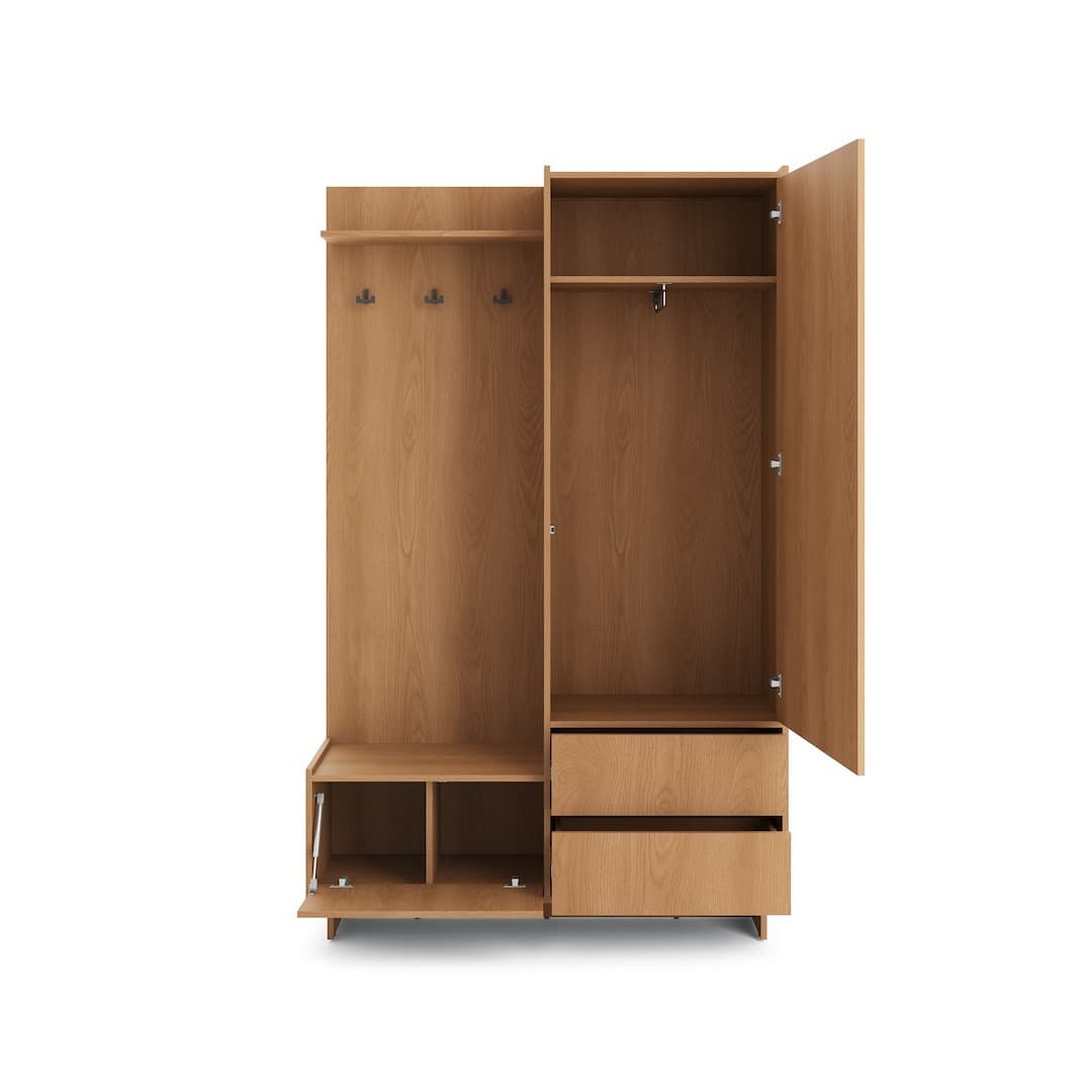 Yasumi Hallway Set 125cm in Oak Caramel, image 4