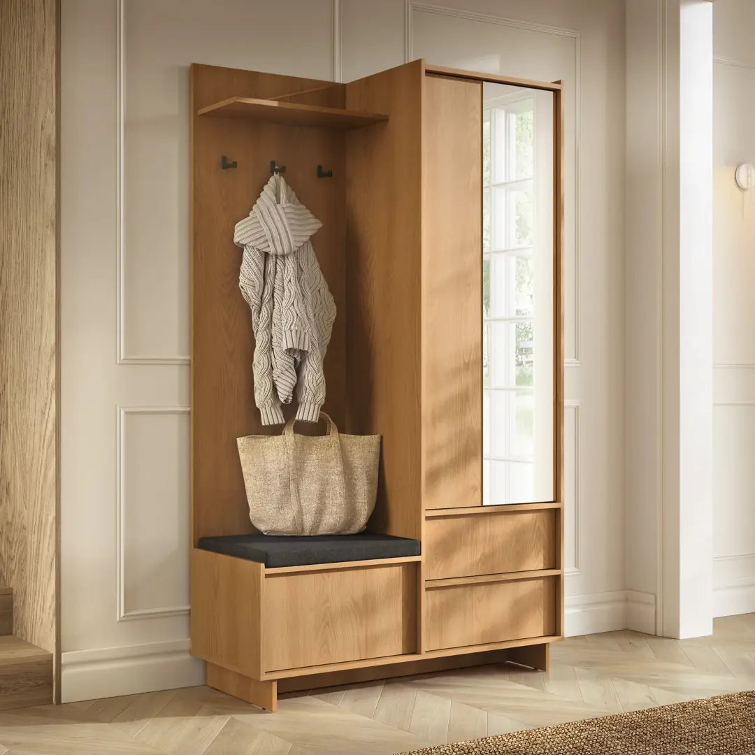 Yasumi Hallway Set 125cm in Oak Caramel, image 8