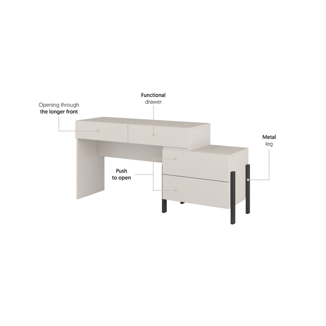 Yukon Dressing Table 143cm