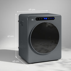 HOMCOM 4kg Compact 40-60 Tumble Dryer - Grey