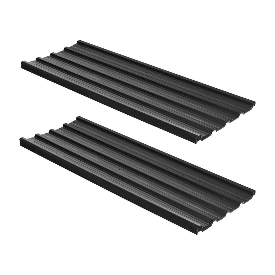 Outsunny Corrugated Roofing Sheets, Pack of 24, Galvanised Metal Roofing Sheets for Greenhouse, Garage, Storage Shed