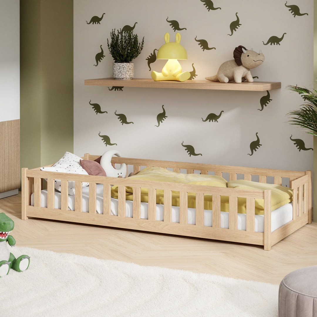Wooden Single Bed Zoya in Pine, image 3