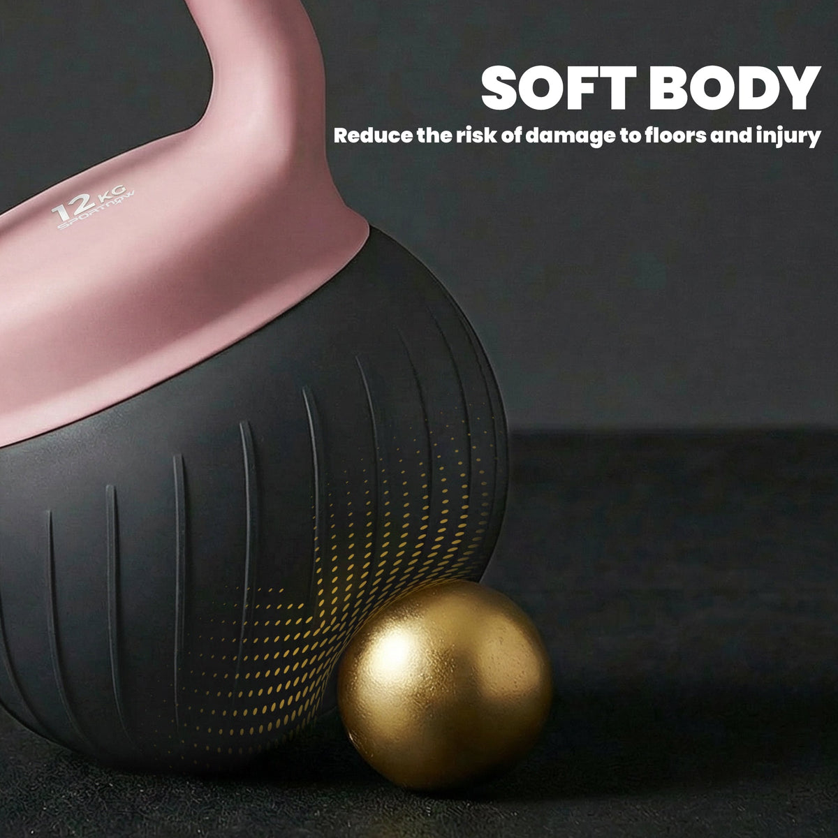 SPORTNOW Soft Kettlebell, 12kg Kettle Bell with Anti-Slip Grip for Home Gym Weight Lifting and Strength Training