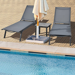 Acacia Wood Interlocking Floor Tiles for Terrace and Balcony