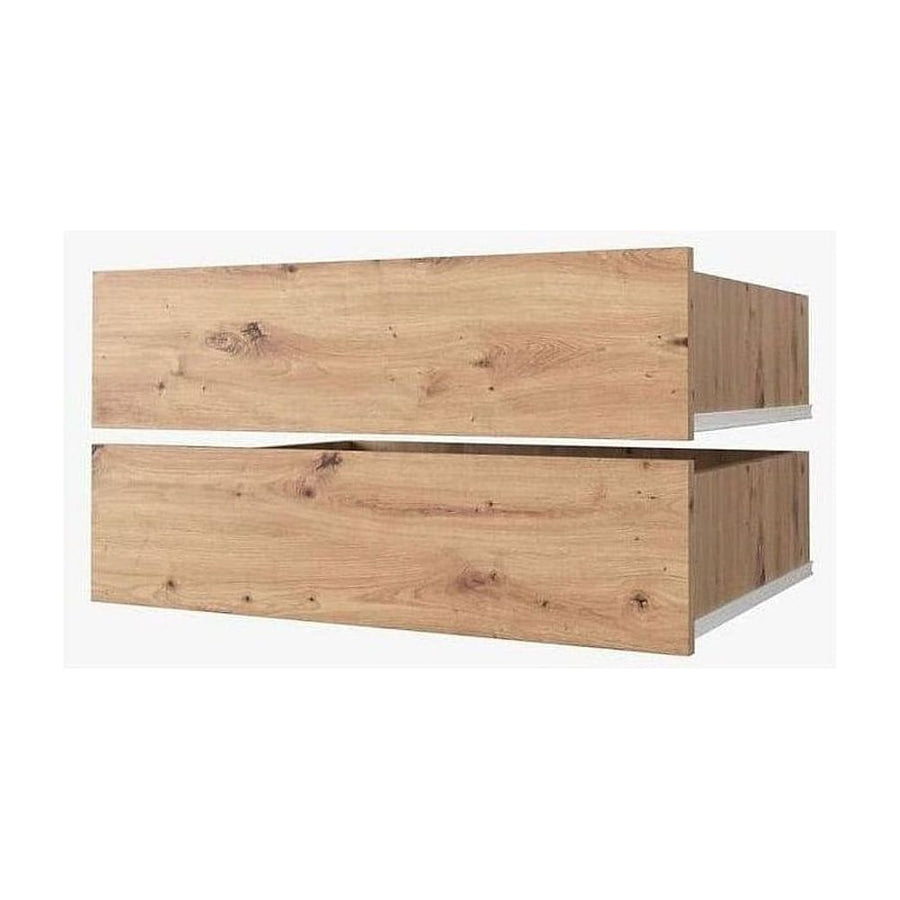 Wooden planter boxes on a white background