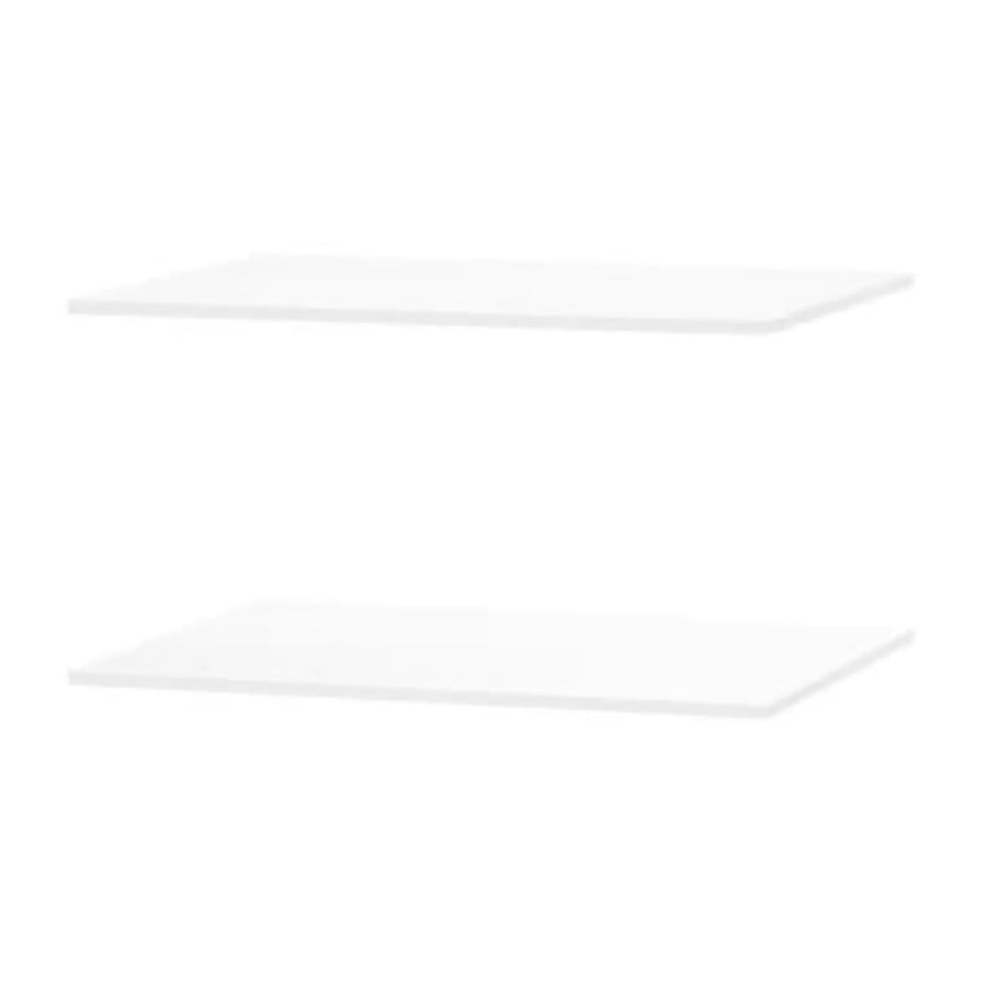 Additional Shelves For Maxi MX-03 shown as two plain white rectangular boards floating against white