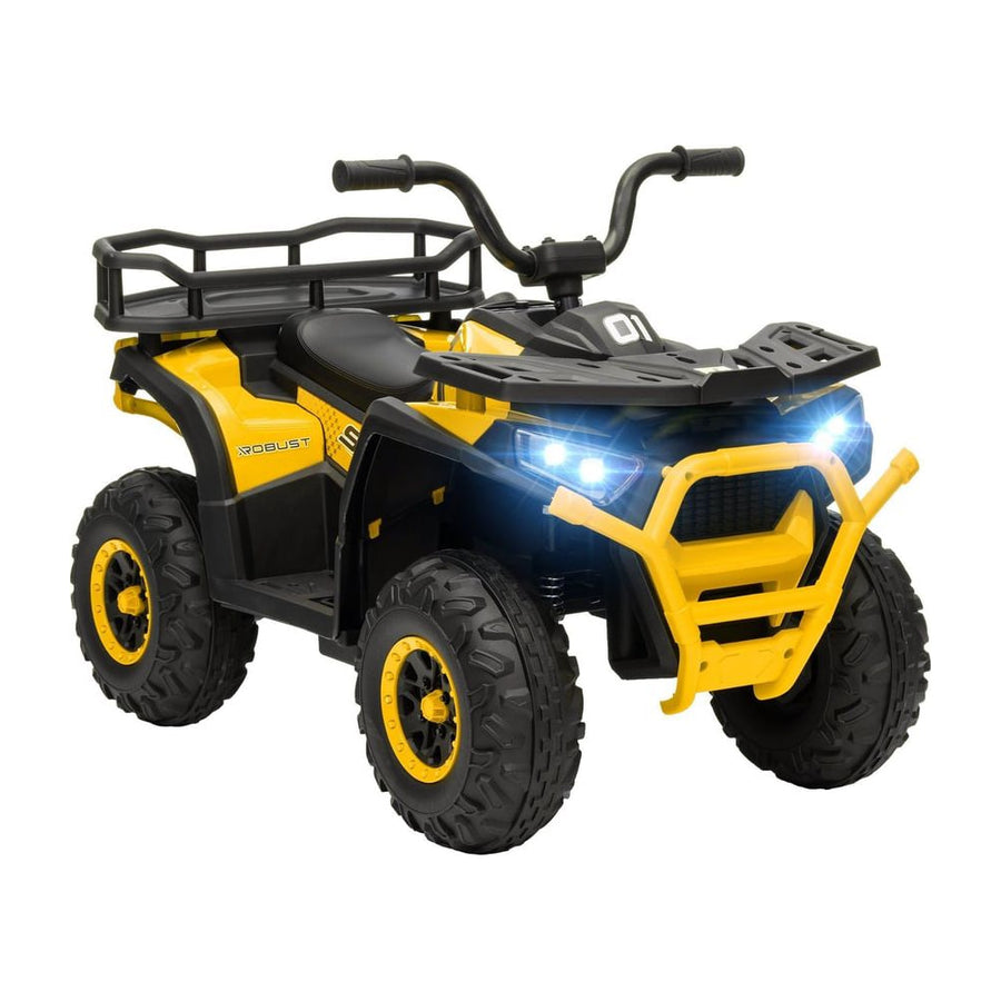 AIYAPLAY 12V Kids Electric Ride on ATV in Yellow