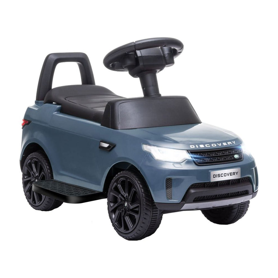 AIYAPLAY 2-in-1 Land Rover Licensed 6V Kids Electric Ride On Car in light blue, front three-quarter view