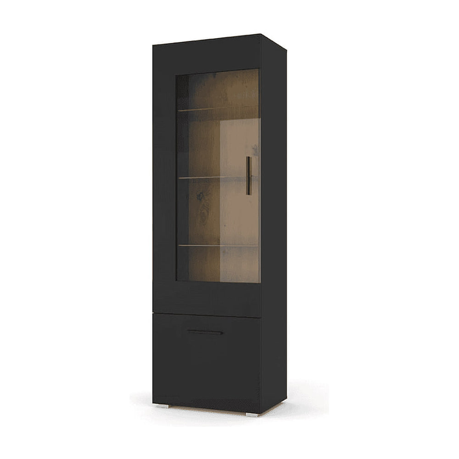 Anette Tall Display Cabinet 60cm