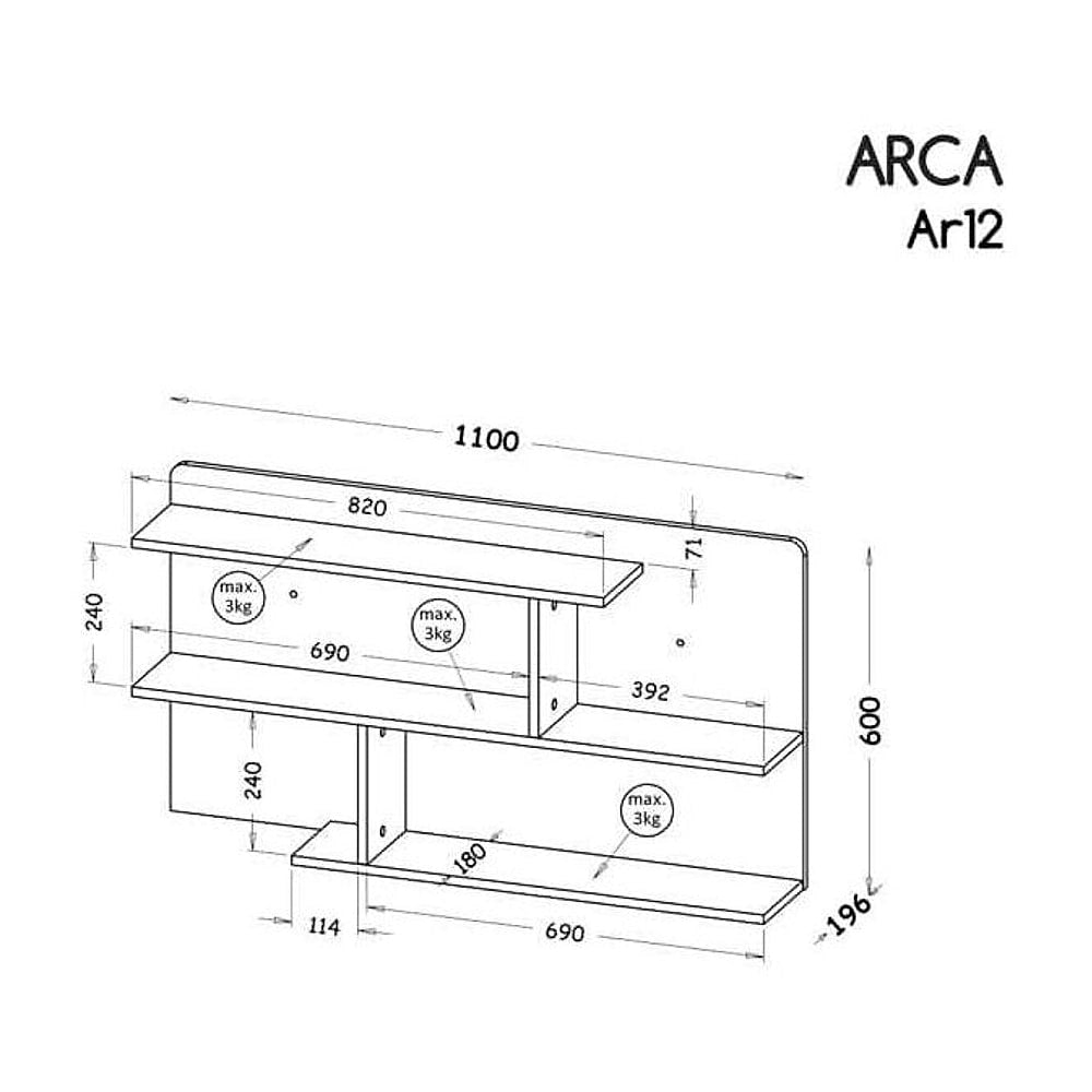 Arca AR12 Wall Panel 110cm - product image 3