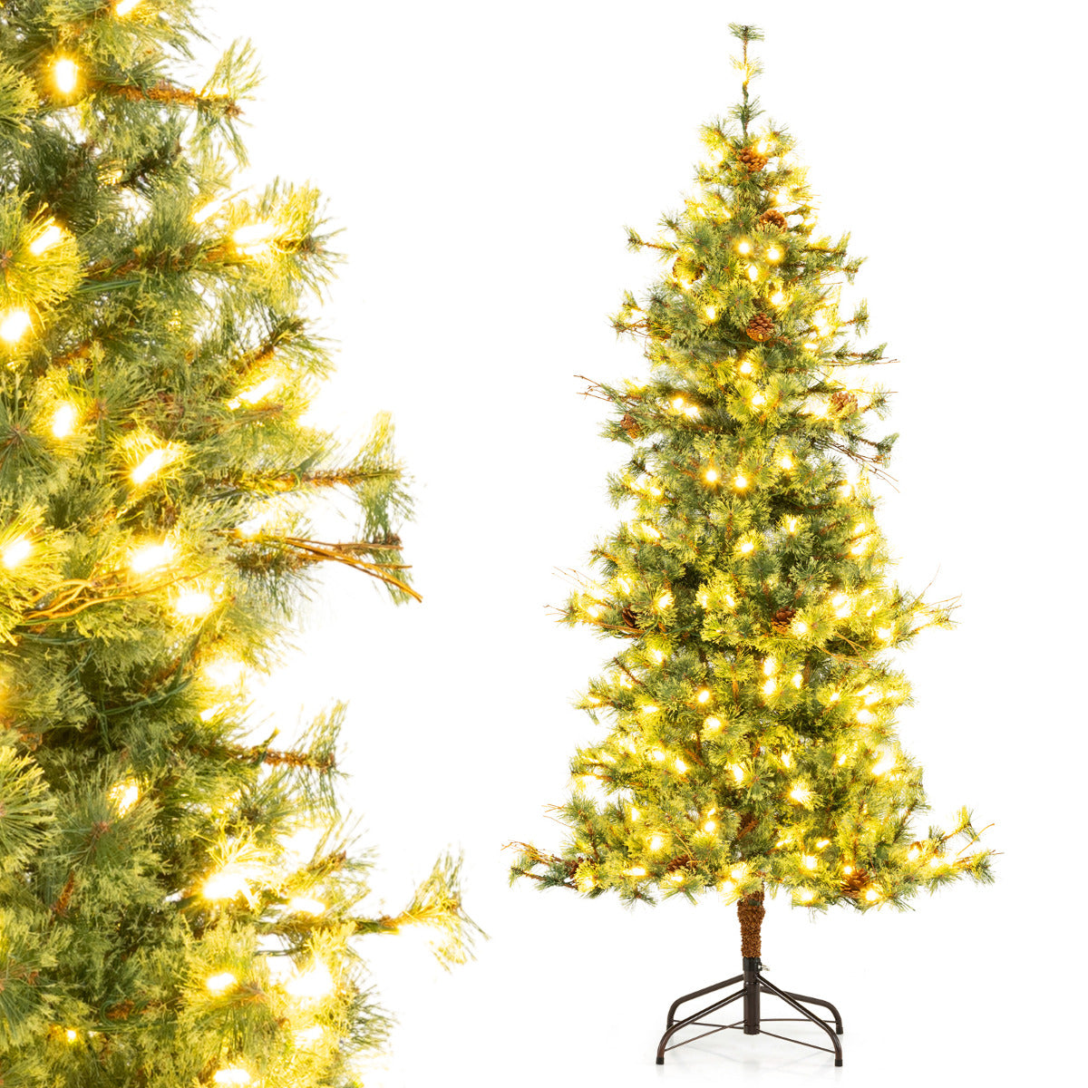 Artificial Christmas Tree with Branch Tips and Needles-180 cm