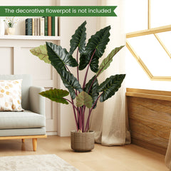 Artificial Rainbow Taro Tree 160cm Tall Fake Pre-potted Plant-1 Pack