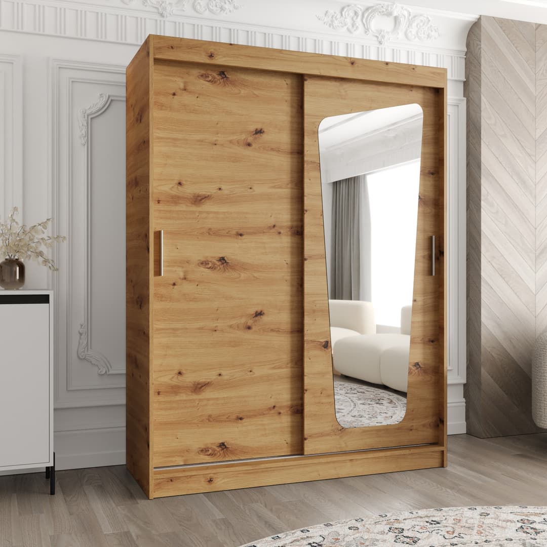 Moka Sliding Door Wardrobe 150cm - product image 4