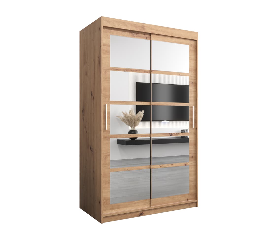 Roma II Sliding Door Wardrobe 120cm