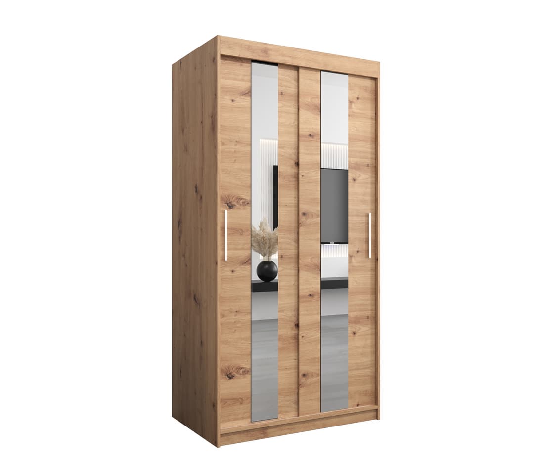 Pole Sliding Door Wardrobe 100cm - product image 6