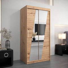 Rhomb Sliding Door Wardrobe 100cm - product image 8