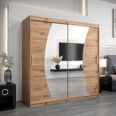Wave Sliding Door Wardrobe 200cm