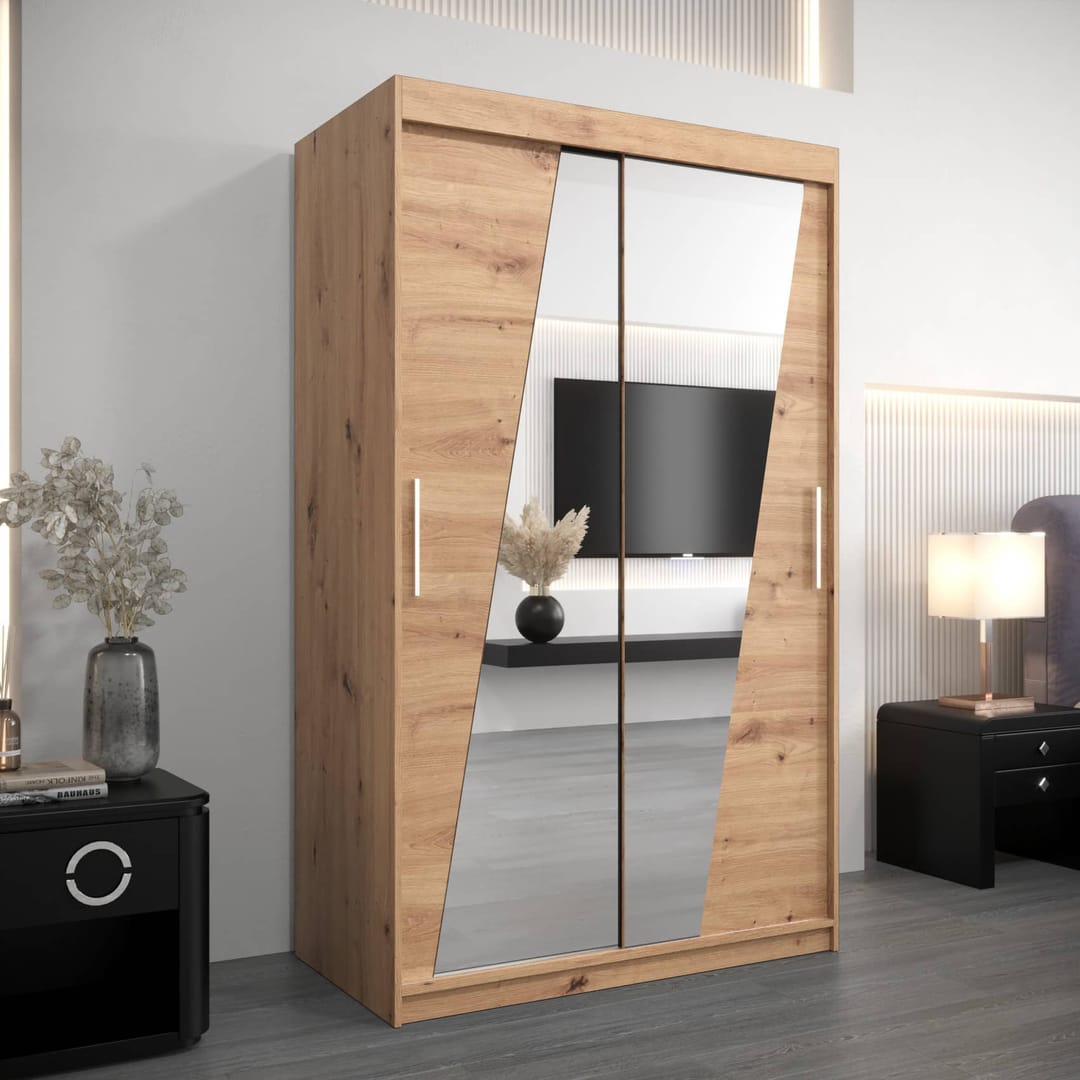 Rhomb Sliding Door Wardrobe 120cm - product image 8