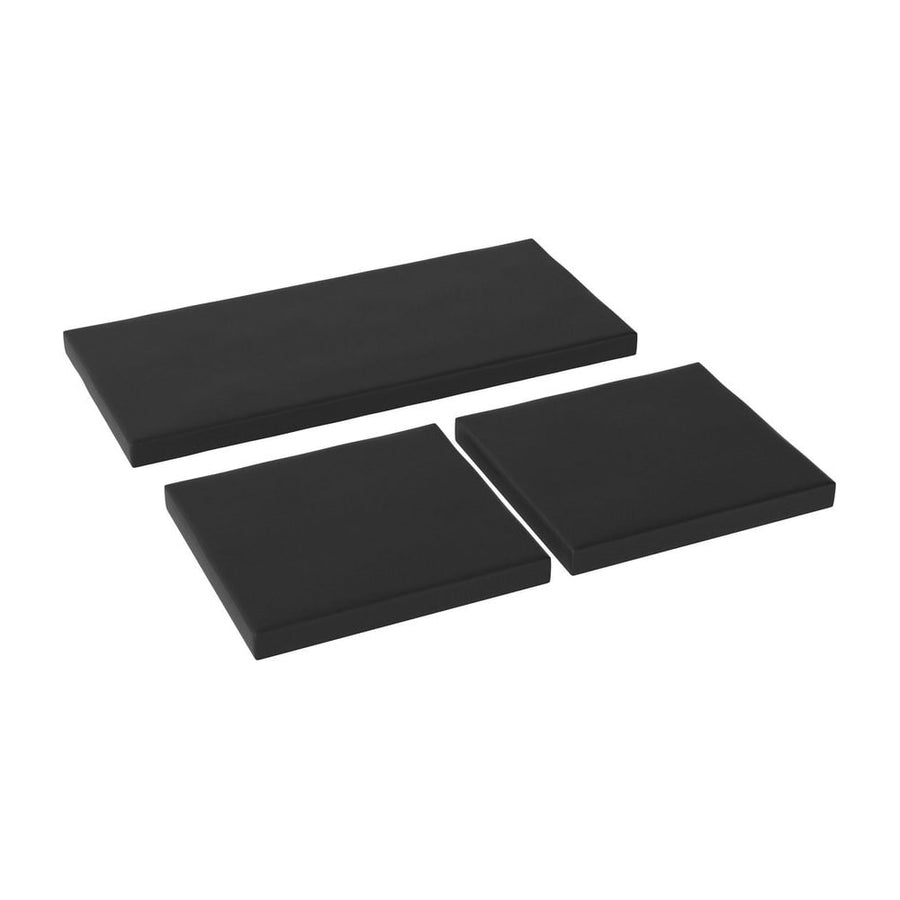 Outsunny Outdoor Seat Cushion Pads for Rattan Furniture in Black
