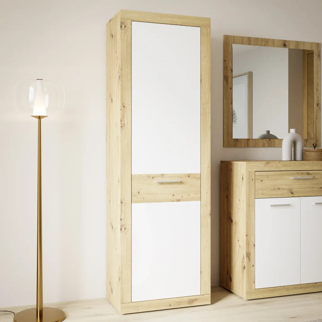 Baccio Tall Cabinet 58cm in Oak Artisan