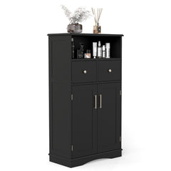 Bathroom Floor Cabinet in Black