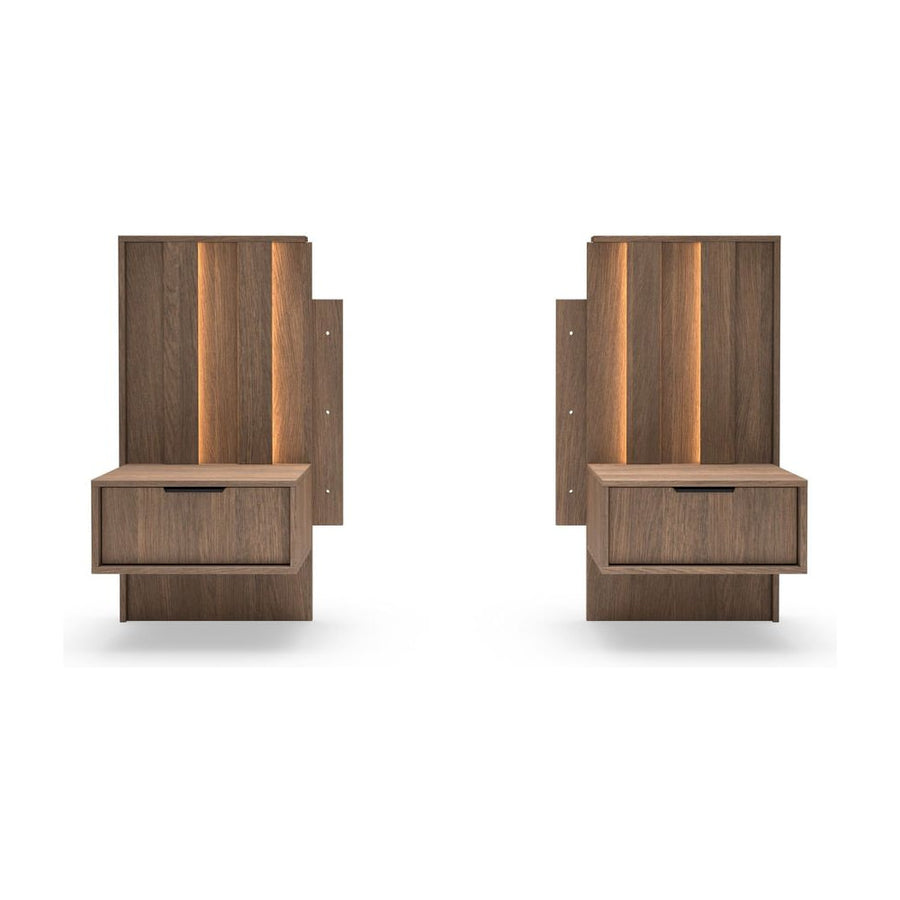 Set of Bedside Tables AMARO Oak Dunin