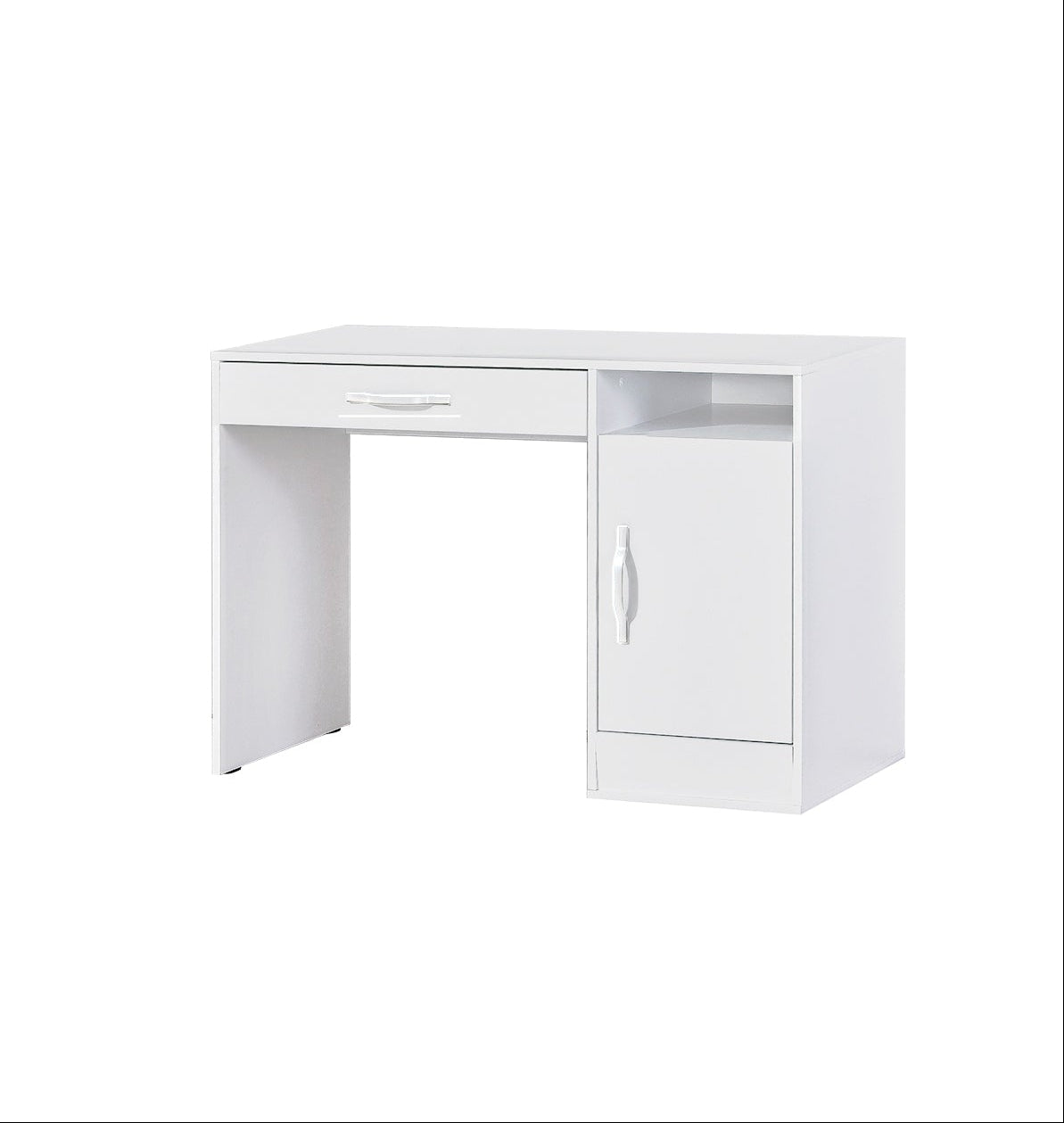 SPACEO Desk White / White Handles