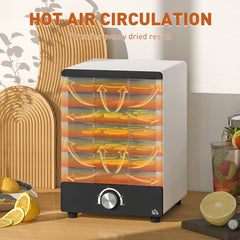 HOMCOM Seven Tray, 40-70°C Food Dehydrator - White