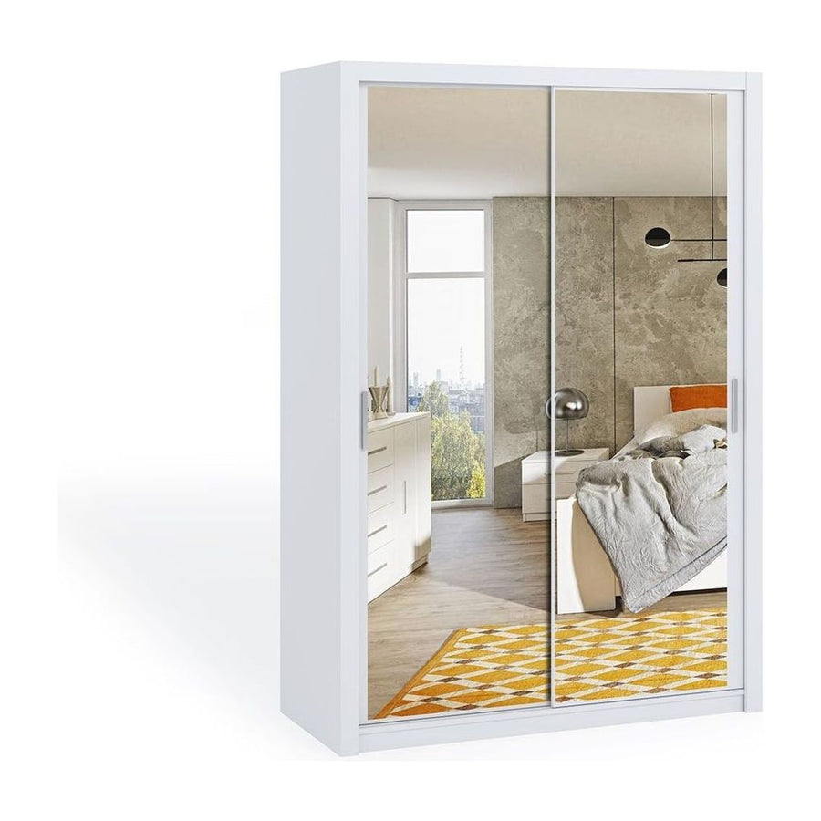 Bono Sliding Door Wardrobe With Mirrors 150cm