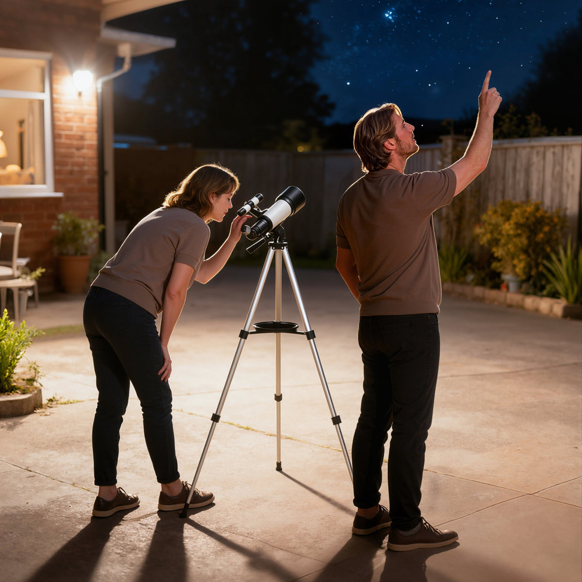 Outsunny Astronomy Telescope in White