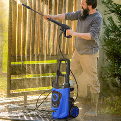 DURHAND 1800W High Pressure Washer, 150 Bar Pressure, 510 L/h Flow, High-Performance Portable Power Jet Wash Cleaner Blue