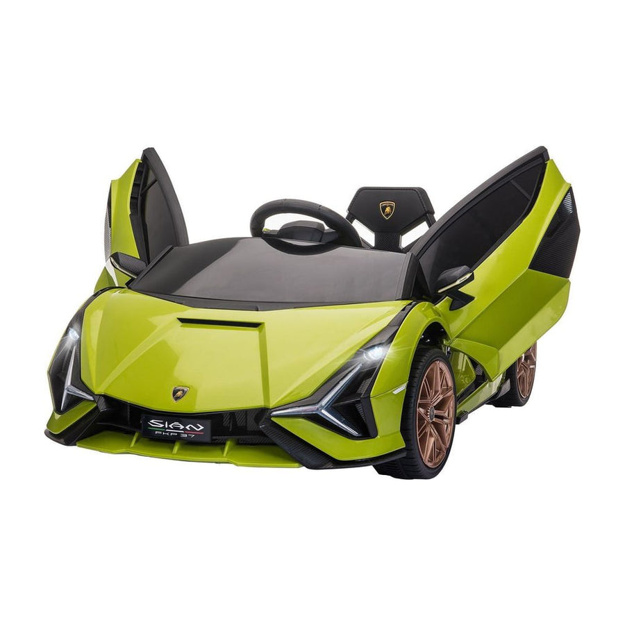 HOMCOM Lamborghini Sian Licensed 12V Kids Electric Ride On Car in Green