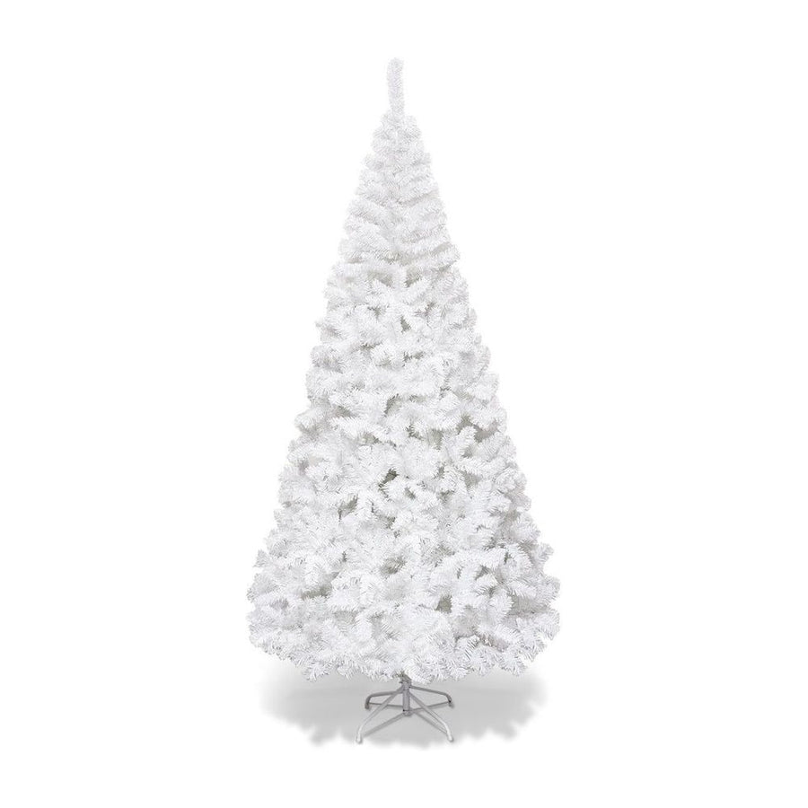Feet White Artificial Christmas Tree Metal