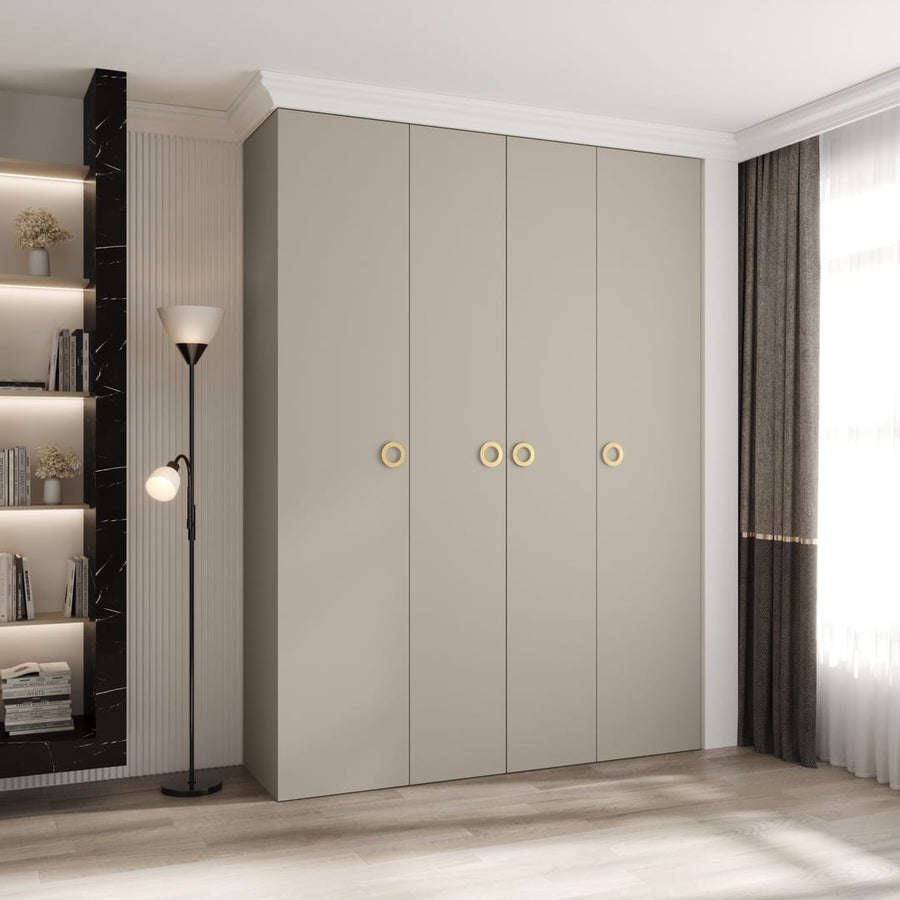 Como I Hinged Door Wardrobe 180cm in Cashmere