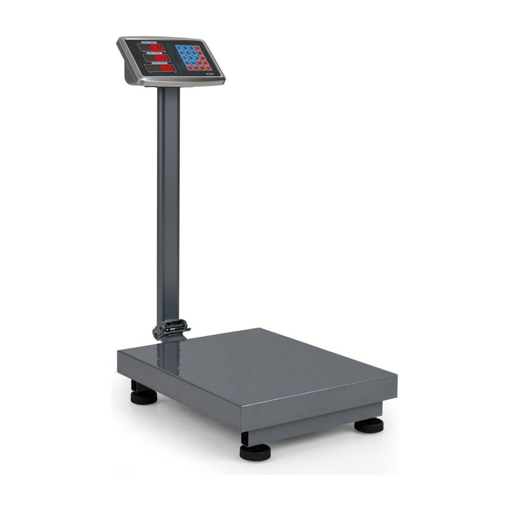 Computing Digital Platform Scale with a silver base and digital display on a pole